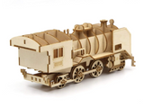 Laser-cut plywood classic vehicle model puzzle