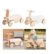 Push walker and ride-on combo toy for early walkers