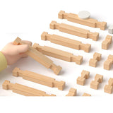 Educational building puzzle for room decoration