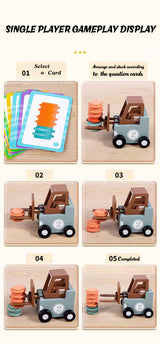 GOODIYA TOYS 2-Player Forklift Transport Game – Construction-Themed Car Toy for Boys & Kids