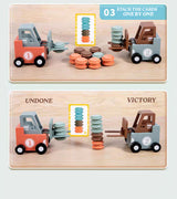 GOODIYA TOYS 2-Player Forklift Transport Game – Construction-Themed Car Toy for Boys & Kids