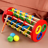 Toddler hammering toy with colorful balls

