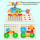 GOODIYA Kids Tool Set with Wooden Toolbox & Electronic Drill – STEM Educational Construction Toy for Boys & Girls