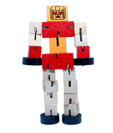 Convertible cube robot car toy set

