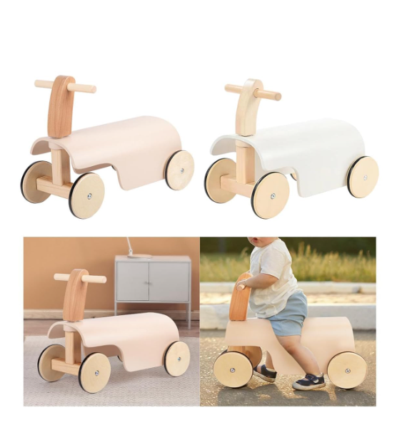 Push walker and ride-on combo toy for early walkers


