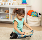 Goodiya Toys Wooden Airplane Toy Set – Colorful Pretend Play Aircraft for Toddlers and Kids