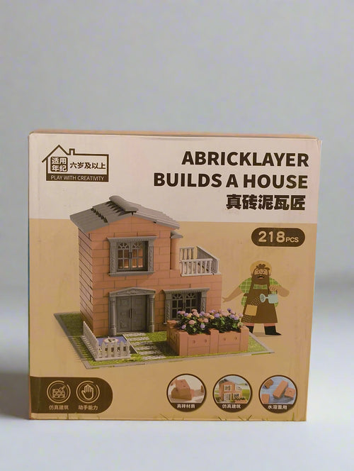 Kids wall-building construction simulation toy set

