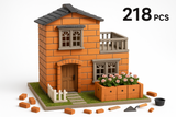 Realistic Brick Building House Set - 218 Pieces Educational Construction Toy