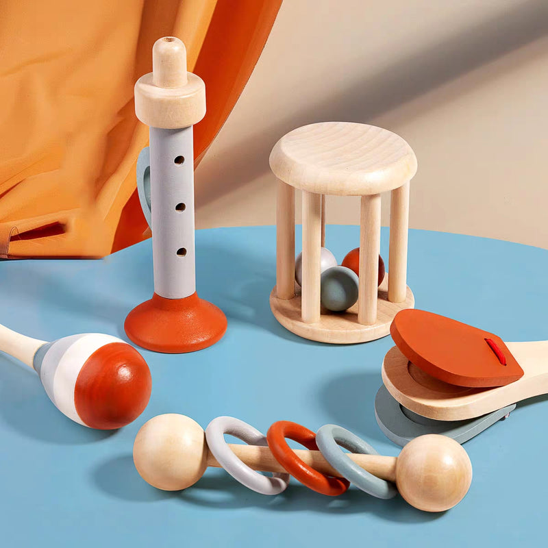 Infant musical instruments for grasping and rhythm learning

